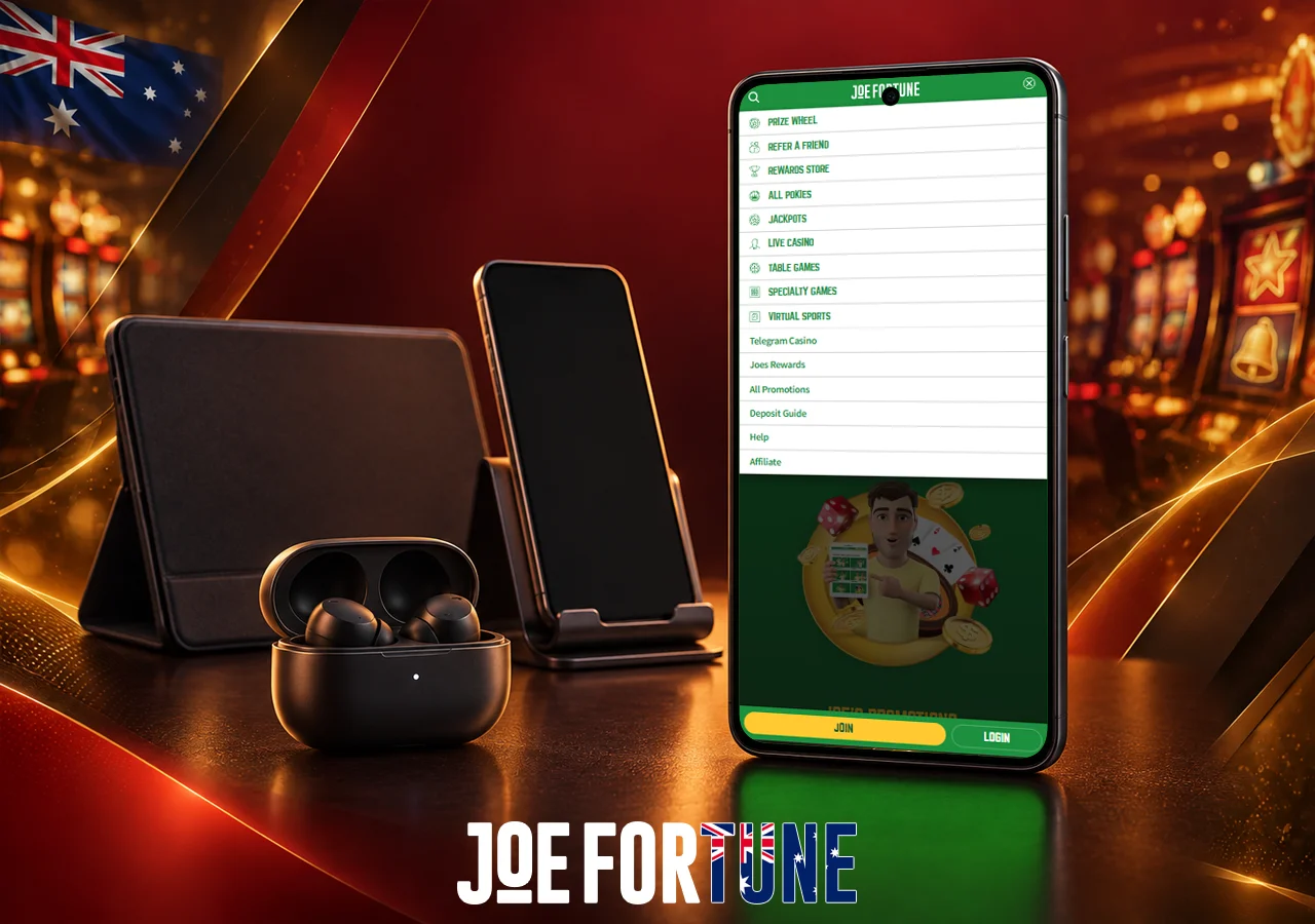 Mobile casino access across smartphone, tablet and wireless earbuds